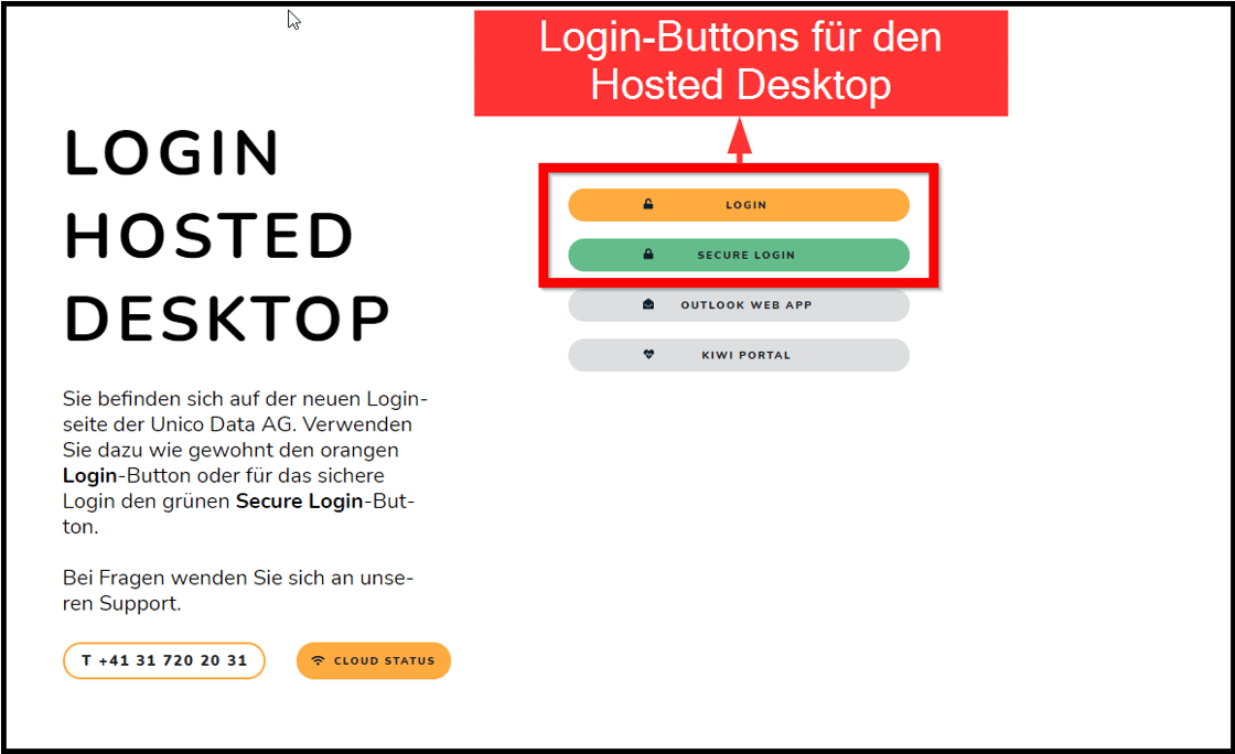 Login Buttion UNICO